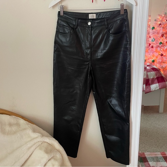 BOGO Aritzia Wilfred Melina Faux Leather Pants - Picture 6 of 9